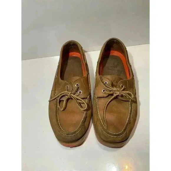 Sperry Topsider Boat Shoe Leather Slip on Mens Size 7 - Picture 1 of 7